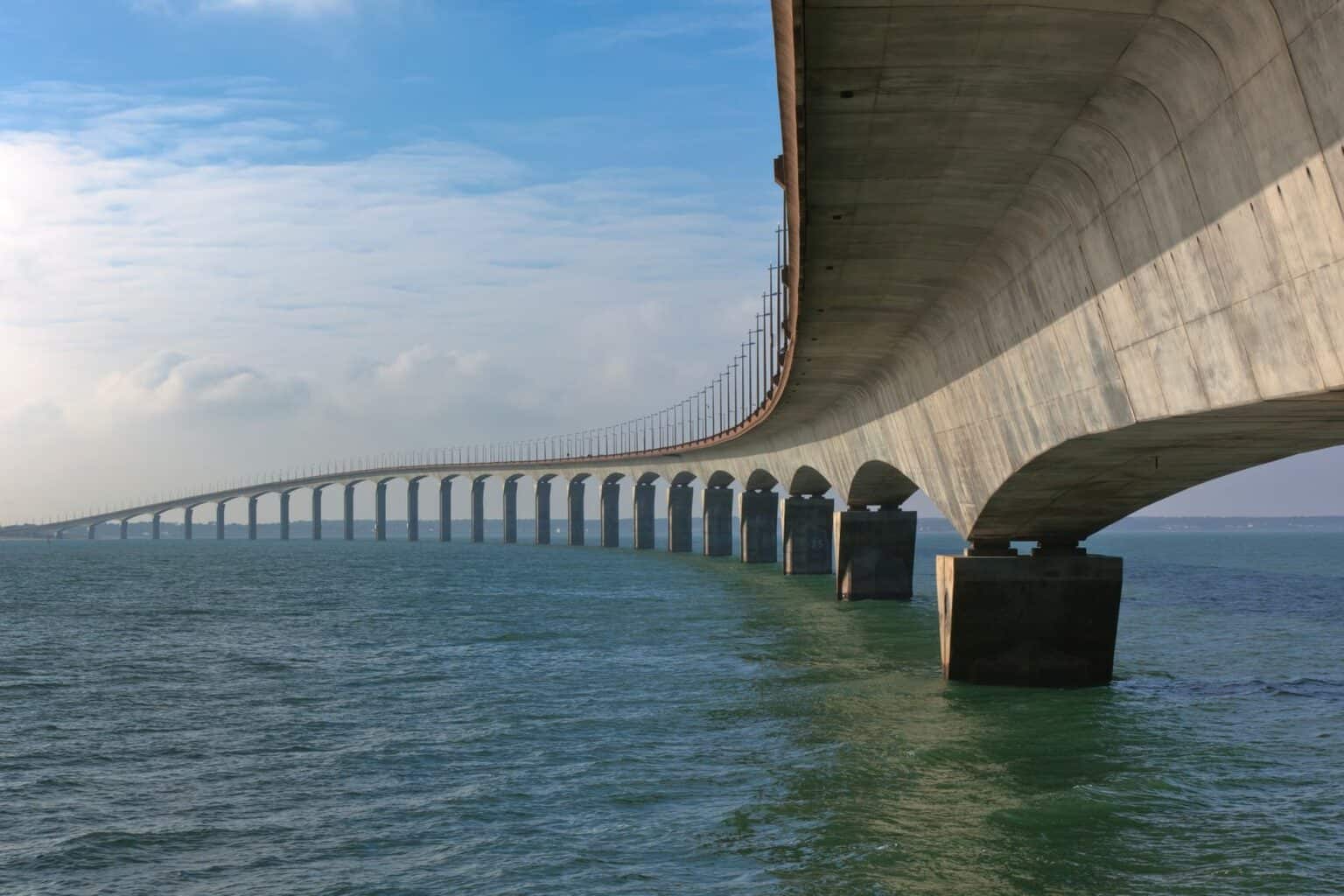 Bridge Pillars in Water