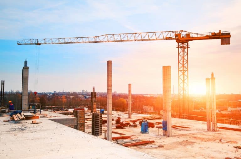 Construction Site at Sunrise