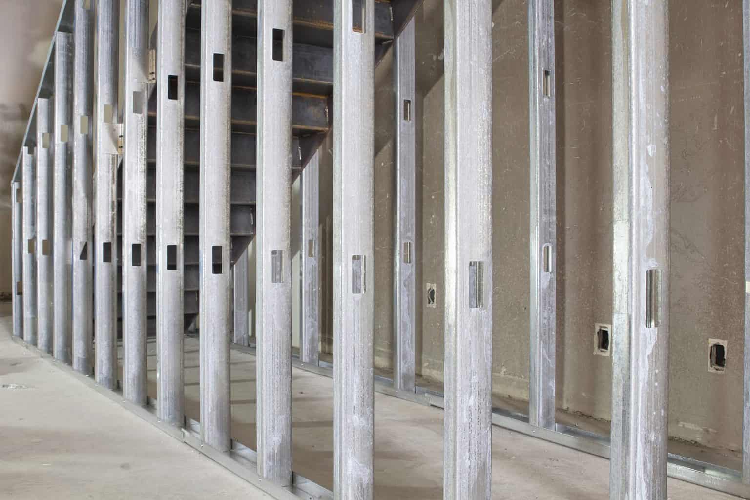 Metal Stud Framing in Commercial Space