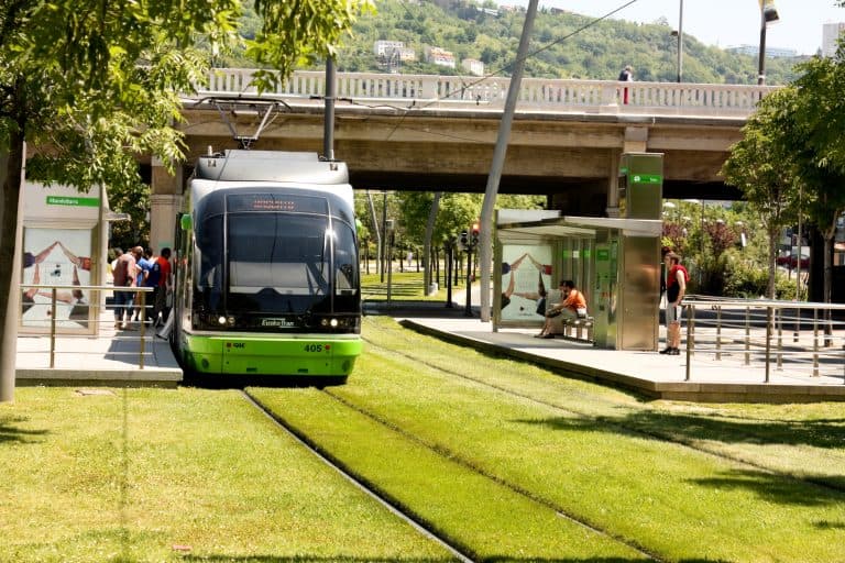 Tram at Sustainable City Station